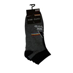 Pink Floyd 2-Pair Ankle Socks Dark Side of the Moon Men’s 7-12 NWT